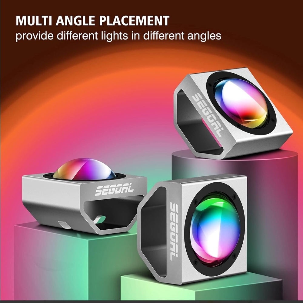 SEGOAL Sunset Projection Lamp Rainbow Pink/Yellow